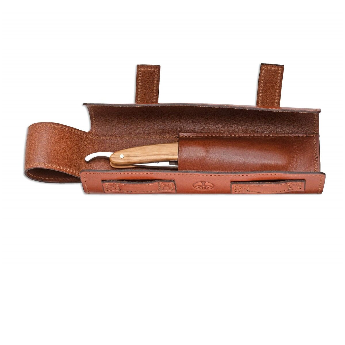 Leather roll case Boker For a straight razor, leather — Nebrito.com
